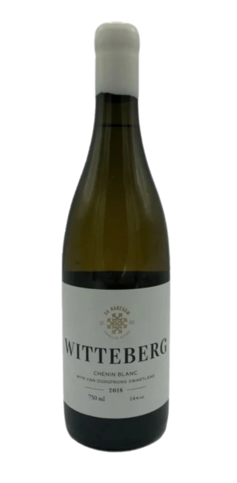 DA Hanekom Witteberg Chenin Blanc 2018 wine bottle